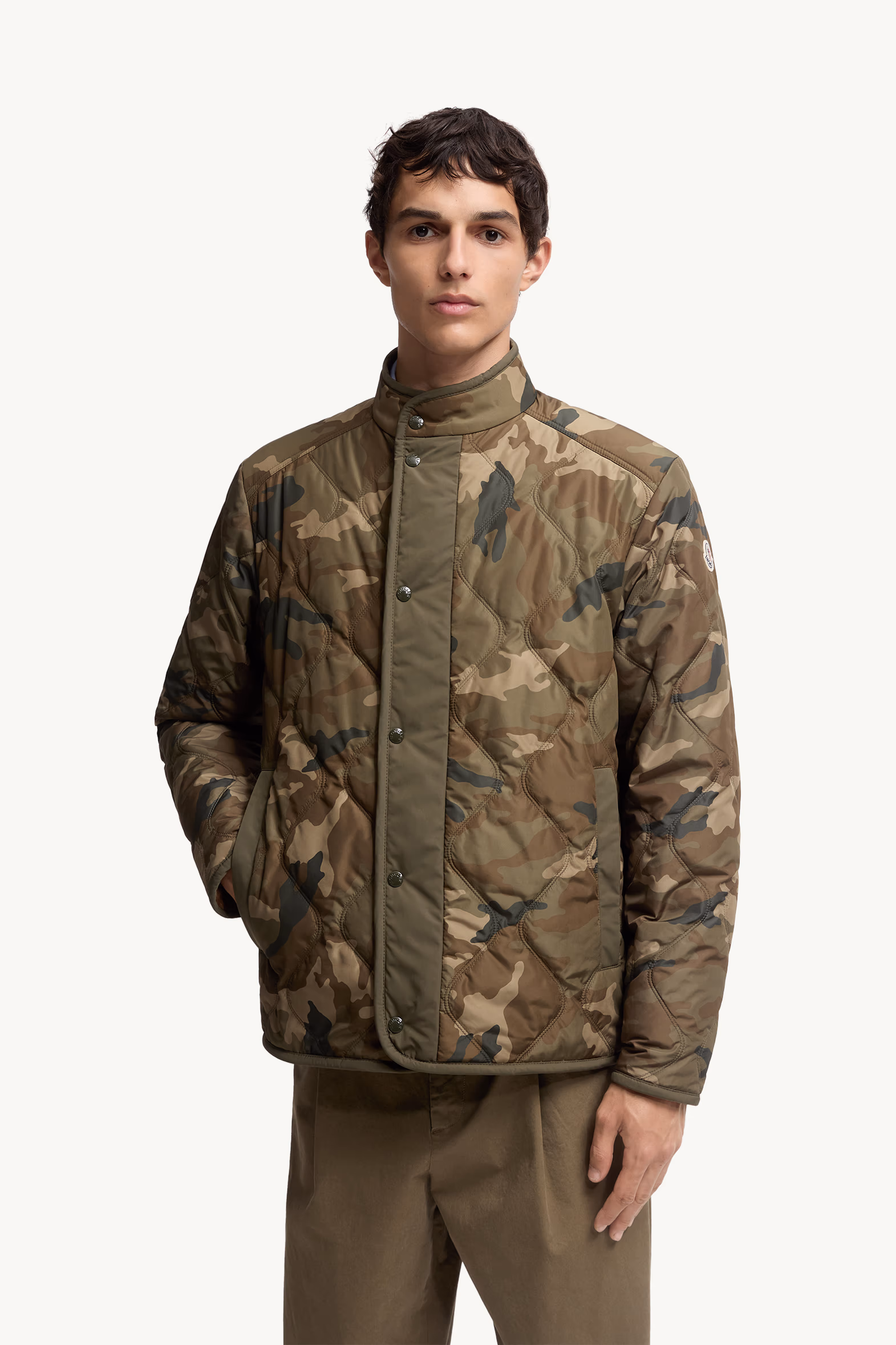 Rentignat Reversible Teddy Short Padded Jacket Men Camel Beige Moncler 6